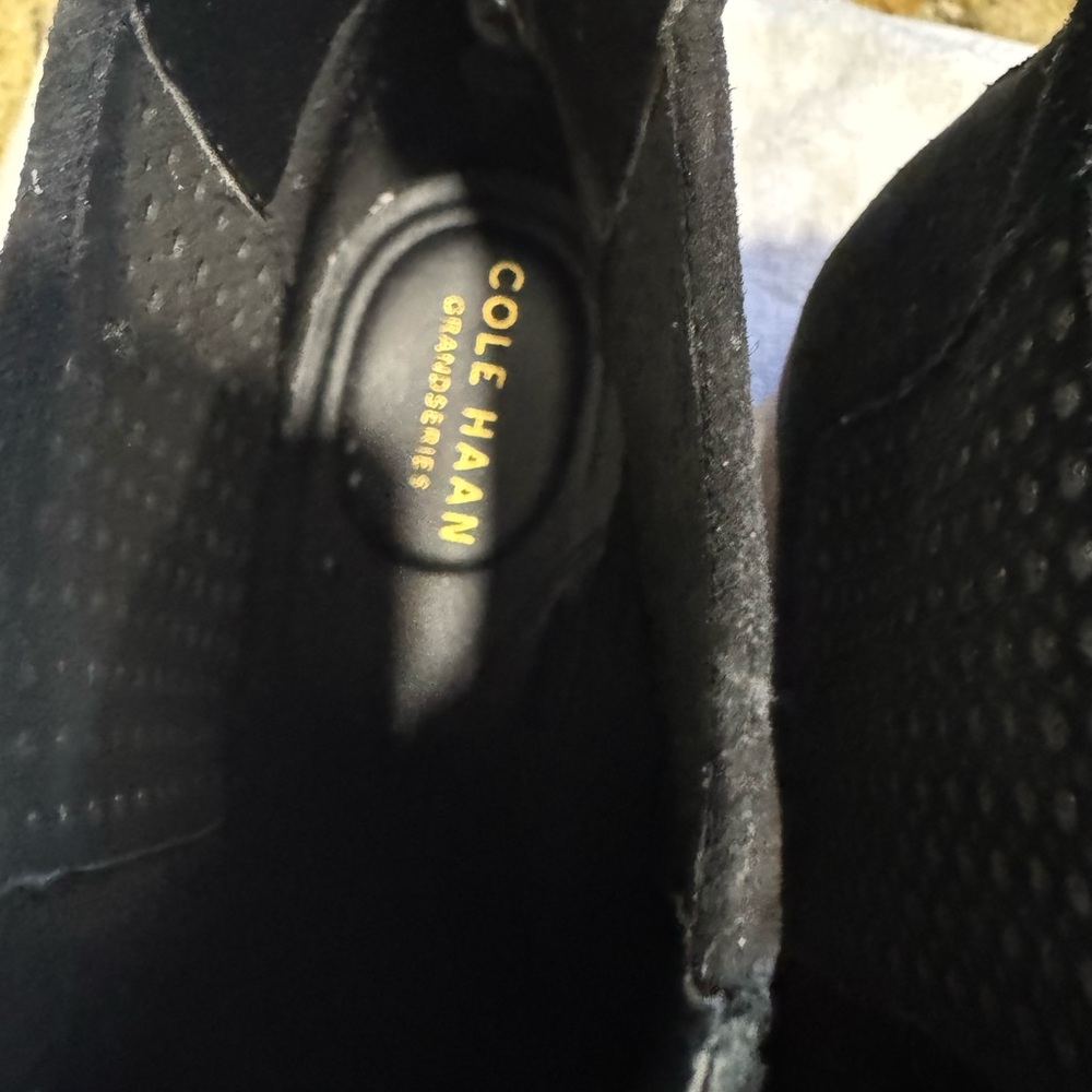 Cole Haan Women's Suede Black Ankle Booties - Picture 2 of 8